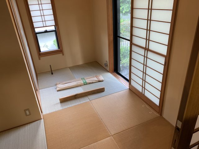 琉球畳の張替え工事